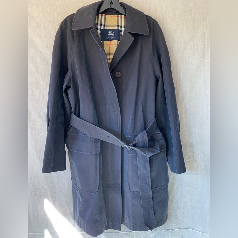 Burberry Navy Trench Coat